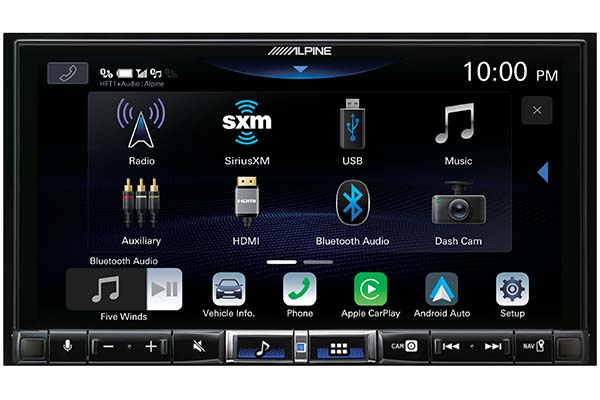 Alpine iLX-507 wireless Apple CarPlay and Android Auto receiver